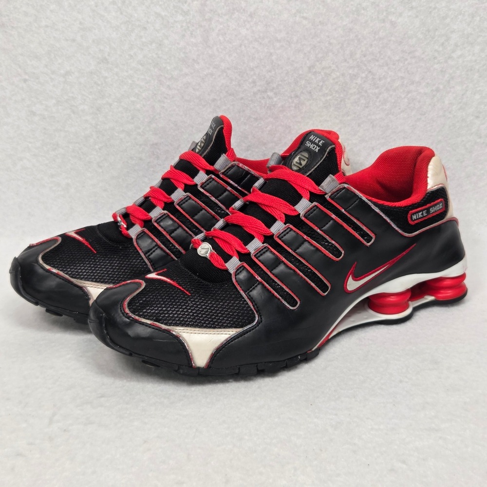 Nike Shox NZ NikeID Shoes Mens 10.5 Black Red Running Sneakers 2010